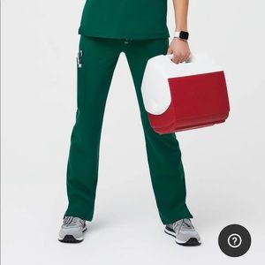 hunter green figs scrub bottoms ONLY!